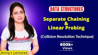 8.1 Hashing Techniques to Resolve Collision| Separate Chaining and Linear Probing | Data structure