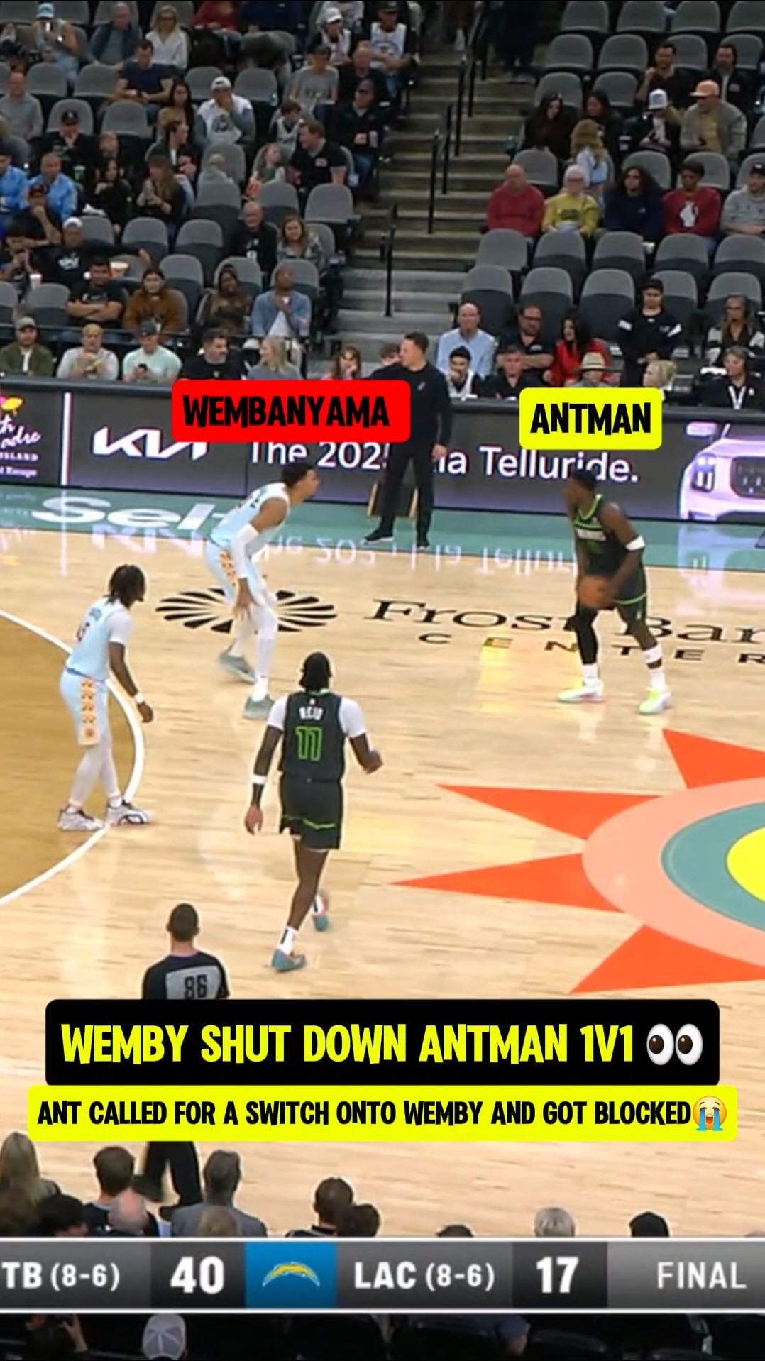 Wemby gave Ant a reality check?