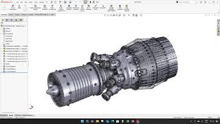 PART 33  LAST PART  JET ENGINE MODEL  SOLIDWORKS   CADD Science 1080p, h264