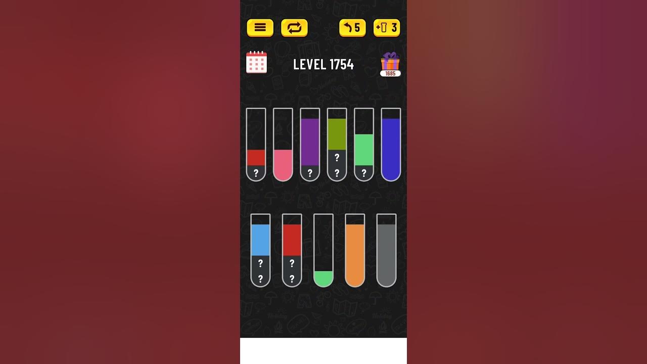 Water sort puzzle Level1754 YouTube