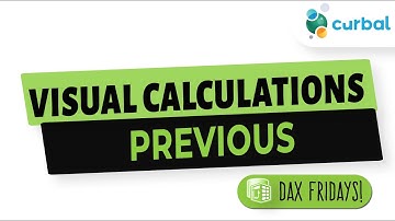 DAX Fridays! #226: PREVIOUS DAX Function | Visual Calculations