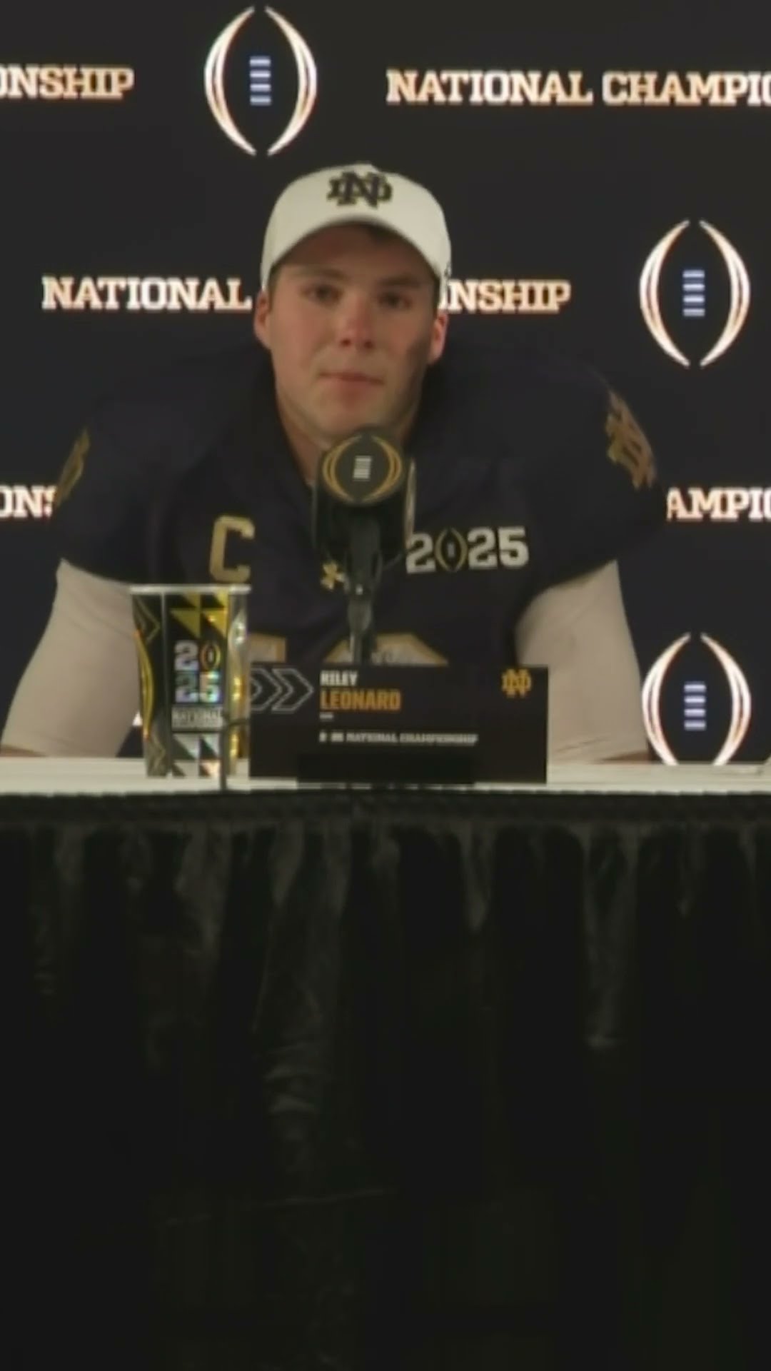 Riley Leonard on Ohio State and Notre Dame's faith #cfb #football #ohiostate #notredame