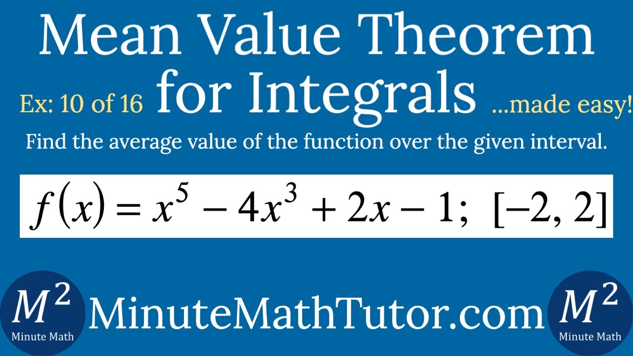 Mean value Theorem.