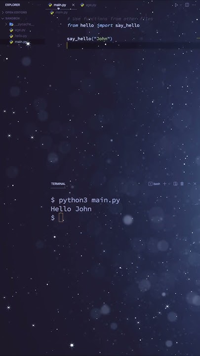 Python IMPORT FUNCTIONS from Another File🔥🫶 - YouTube