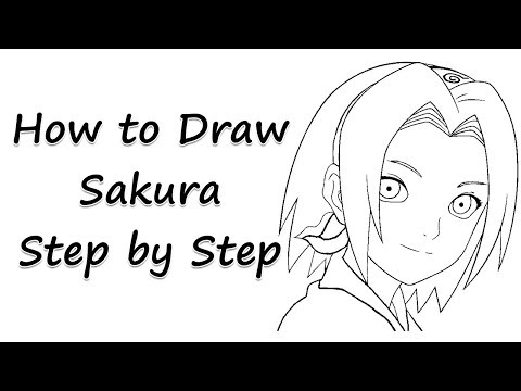 How to Draw Sakura Step by Step - by Laor Arts