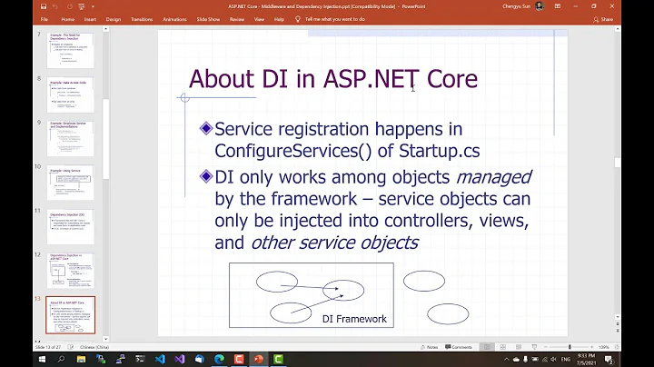 ASP.NET Core: Middleware and Dependency Injection