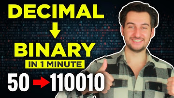 Learn decimal to binary conversion in 1 minute (For Programmers)