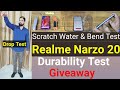 Realme Narzo 20 Durability Test Scratch Test Water Test Bend Test Drop Test || KasanaJi Technical