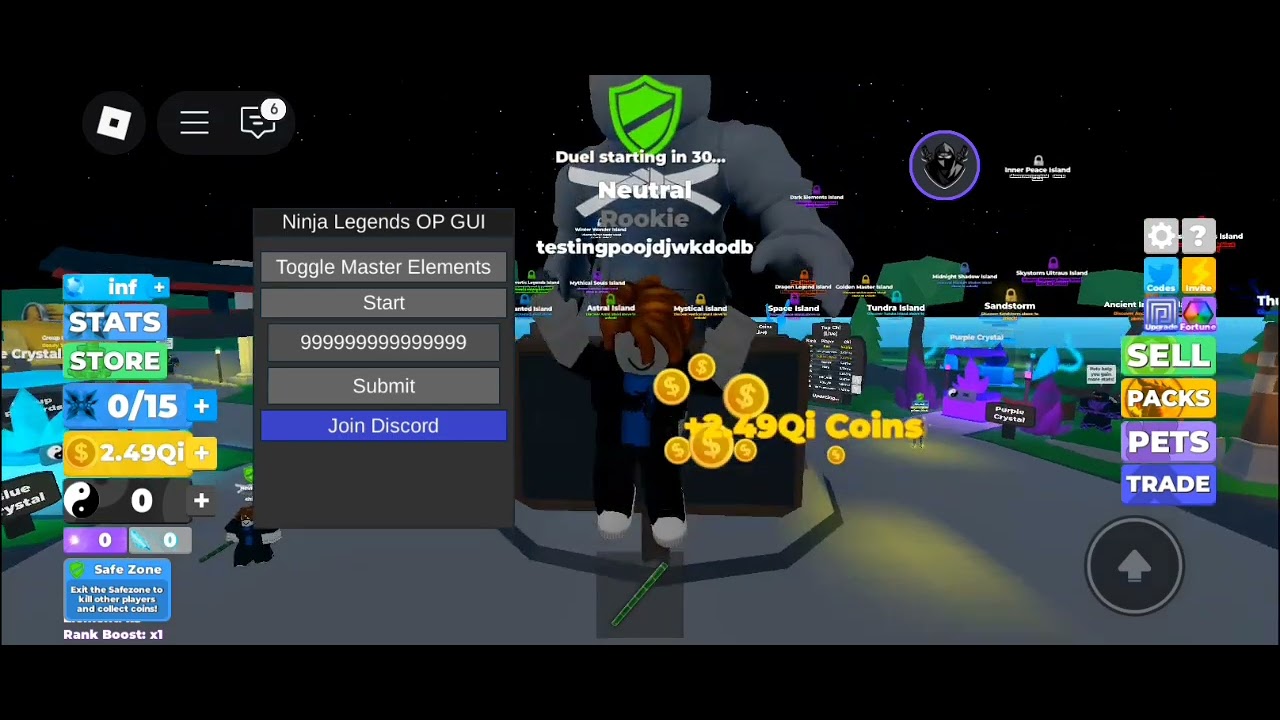 INFINITE COINS 😱😱 OP SCRIPT NINJA LEGENDS 100%
