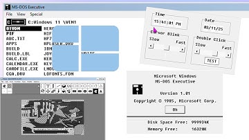 Windows 1.01 Applications on Windows 11?