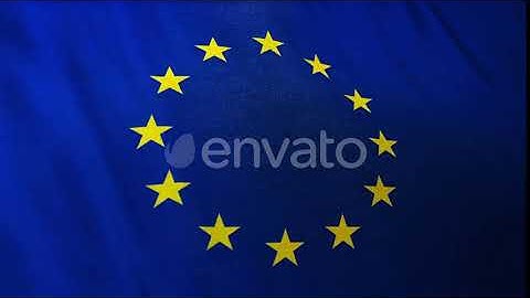 Full Frame Flag of the European Union | Motion Graphics - Envato elements