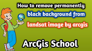 How to remove permanently black background from Landsat image by arcgis