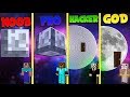 Minecraft NOOB vs. PRO vs. HACKER vs. GOD: MOON BASE TNT WARS in Minecraft! | JeromeASF