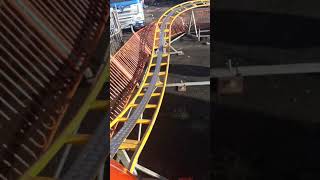 Wishaw funfair dragon coaster on ride pov 2019