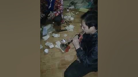 lế cấp sắc của dao đỏ!! không nhịn đc cười của mấy ông thổi kèn!! bản sắc dân tộc dao