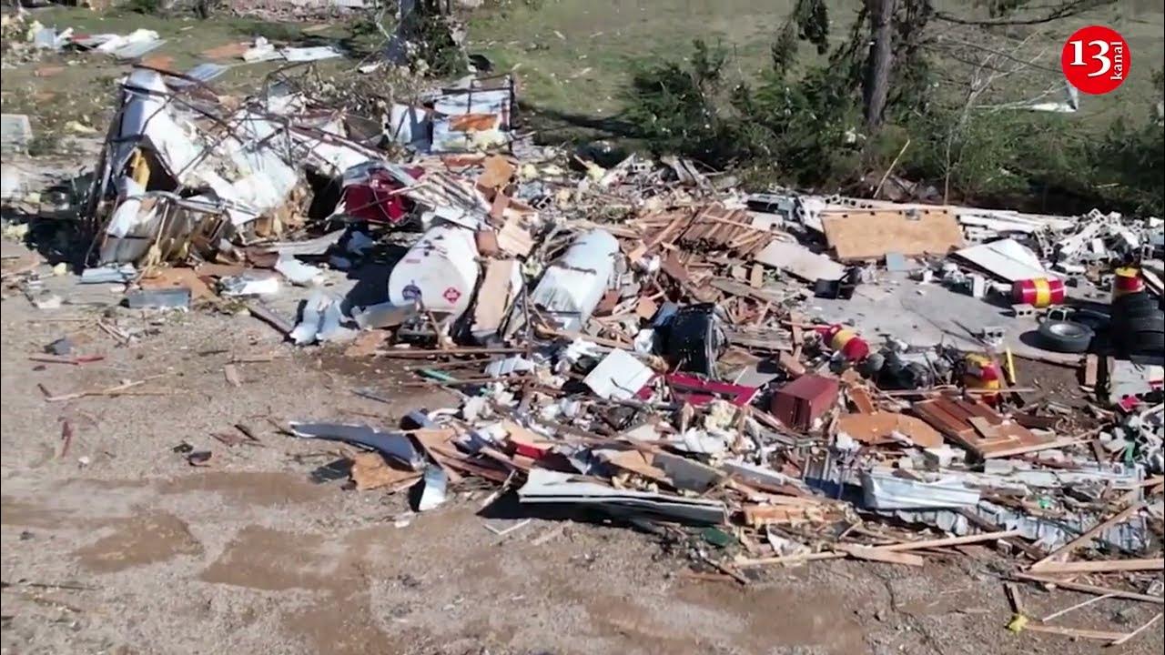 New Boston, Texas, USA after the TORNADO - Shocking Texas, Oklahoma