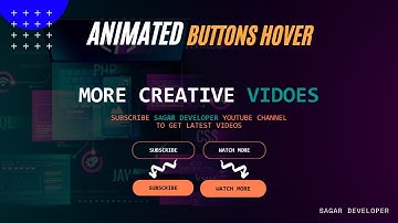 ANIMATED GRADIENT BUTTONS ON HOVER USING HTML & CSS