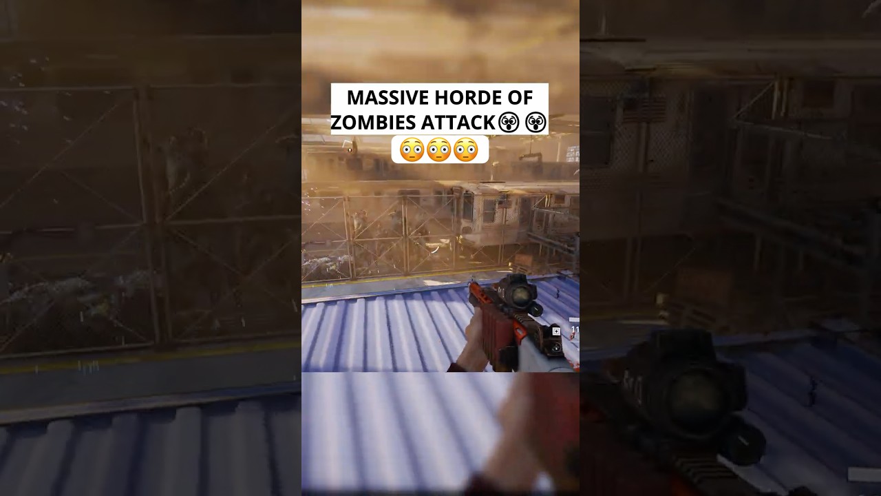 massive horde of zombies scaling in new york city 