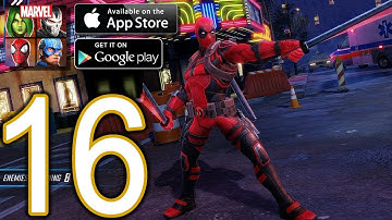 MARVEL Strike Force Heroes Android iOS Walkthrough - Part 16 - NEW Update Events Deadpool