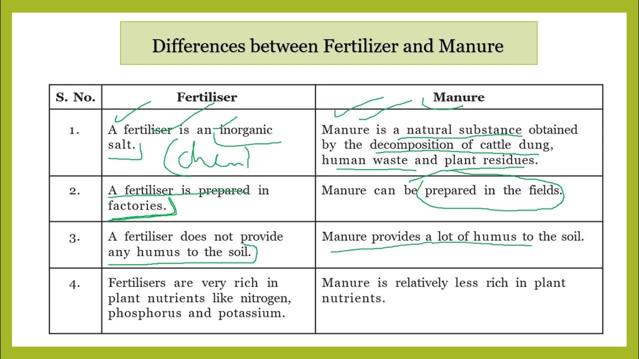 Difference Between Fertilizer And Manure Crop Production And difference-between-fertilizer-and-manure-crop-production-and