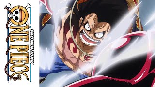 Bounce Man Luffy vs. Doflamingo (English Dub)