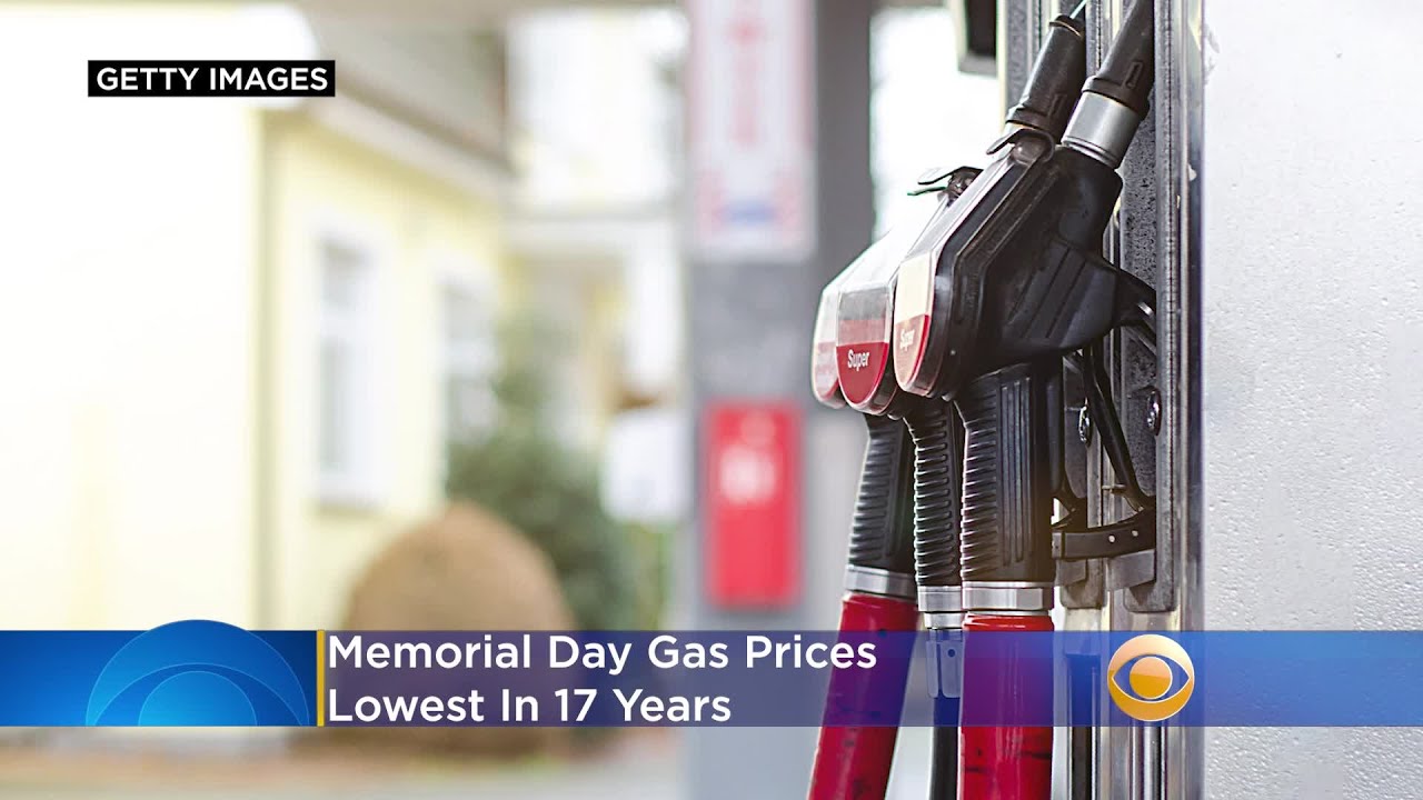 AAA Memorial Day Gas Prices Lowest In 17 Years YouTube