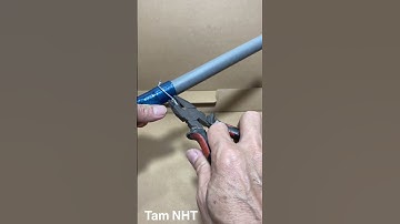 Hướng dẫn cách nối ống nước nhựa dẻo vào ống nhựa PVC chắc chắn # Shorts #Meo hay #Meo vat #Tam NHT