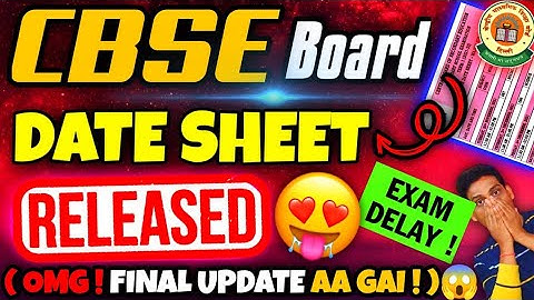 CBSE का बडा झटका 😱 | CBSE Released Exam Datesheet Circular | Class 10/12 | CBSE Board Exam 2023
