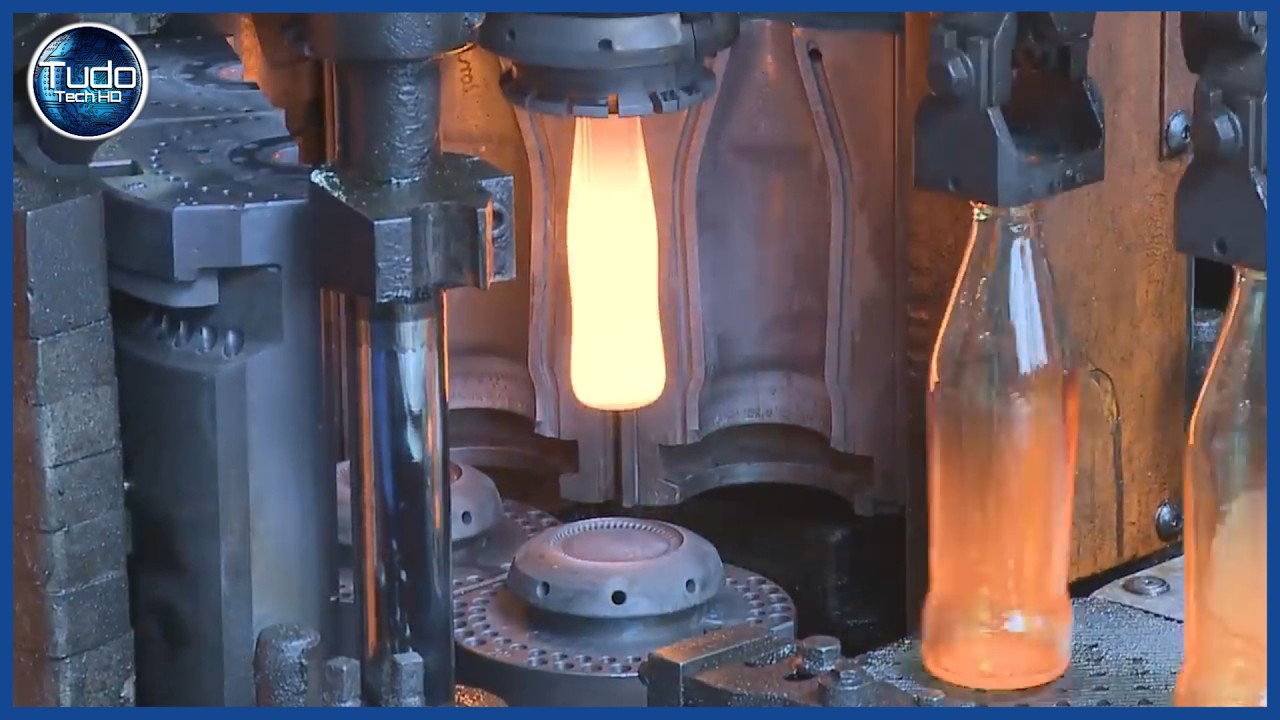 Como são feitas as Garrafas de Vidro – Incrível Processo Industrial de Fabricação de garrafas