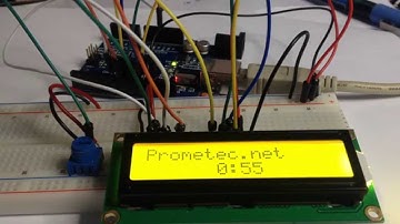 Reloj digital con arduino y un LCD 16x2