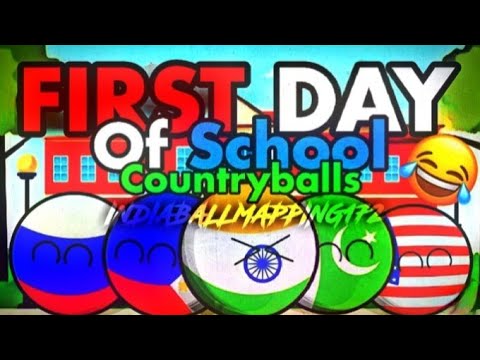 Countryballs first day of school | [4K] | *FUNNY* 😂🤣