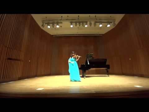 必見：無伴奏ヴァイオリンのためのソナタNO1 中澤万紀子　(sonatas and partitas for solo violin / Makiko Nakazawa)