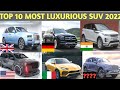 TOP 10 Most Expensive Luxurious  SUV in the world