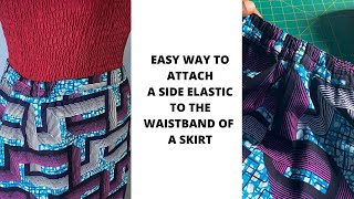 Two ways to sew a half elasticated Waistband. Tutorial for the Bolt  Culottes from Maker With Mandi 