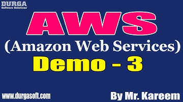 AWS (Amazon Web Services) tutorials || Demo - 3 || by Mr. Kareem On 02-07-2021 @9AM IST