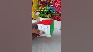 Making checkerboard pattern on 7x7 Rubik