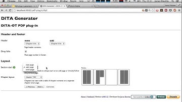 "DITA Open Toolkit PDF plugins without fuss, muss, or writing XSL-FO" presented by Jarno Elovirta