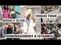 Weekly vlog  je dmnage de retour  istanbul house tour rentre des enfants amnagement
