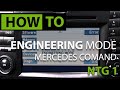 How to access hidden engineer menu  dvd in motion mercedes comand ntg1