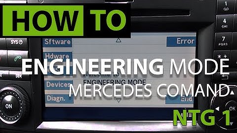 HOW TO: Access Hidden Engineer Menu & DVD IN MOTION Mercedes COMAND NTG1