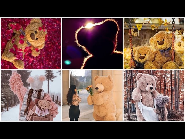 Teddy bear girls dp, hidden face WhatsApp, Insta & fb Girls dpz, cute girlz  dpz, styles and designs 