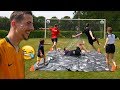 Des tirs compltements fous  pied  glisseslip n slide challenge