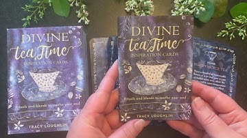 Divine Tea Time oracle card deck by Tracy Loughlin review, flip through #oraclecards #flipthrough