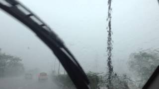 Mumbai rains. near zero vibility. love the rains here