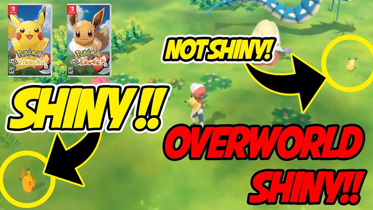 New Shiny Footage Shiny Pokemon Overworld Confirmed Let S Go Pikachu Eevee Youtube