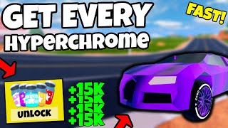How to Get EVERY HYPERCHROME LEVEL 5 the FASTEST & EASIEST Way POSSIBBLE! (Roblox Jailbreak)