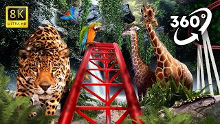 VR 360 VIDEO | WILD Animals watch from Roller Coaster ( Virtual Reality Experience ) screenshot 3