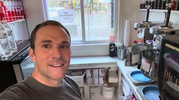 My shave ice business setup after 8 years!