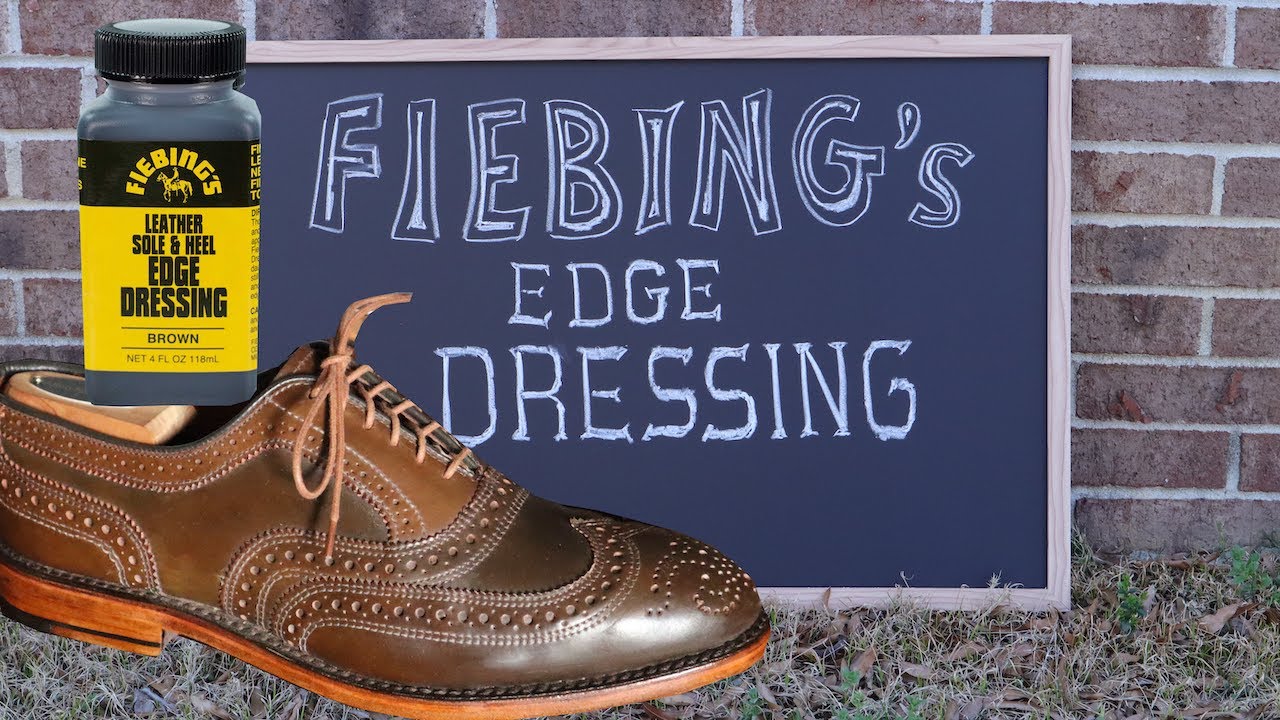 Fiebing's Leather Sole & Heel Edge Dressing Black 4 Oz