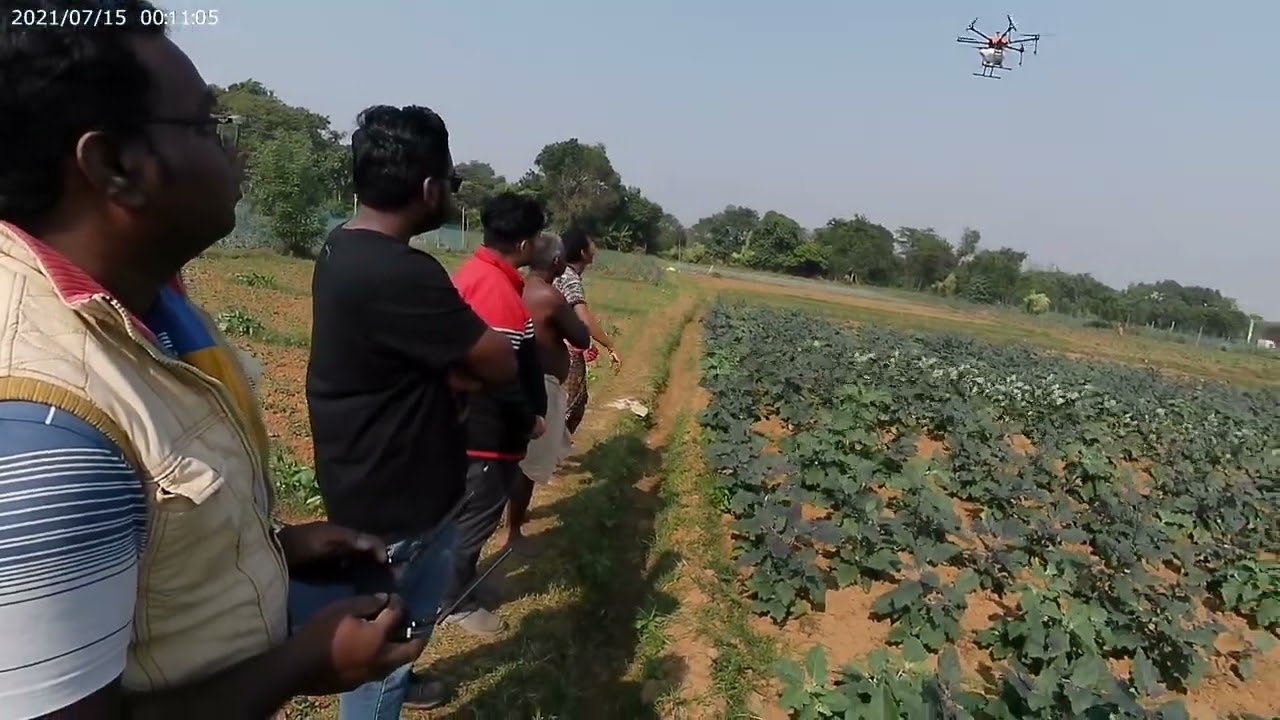 Commercial Demonstration Agriculture Drone Spray | Khuntapal, Shyamakhunta Block | Mbj, OD